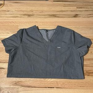 Code NXT Heather Grey Scrub Top Size S
